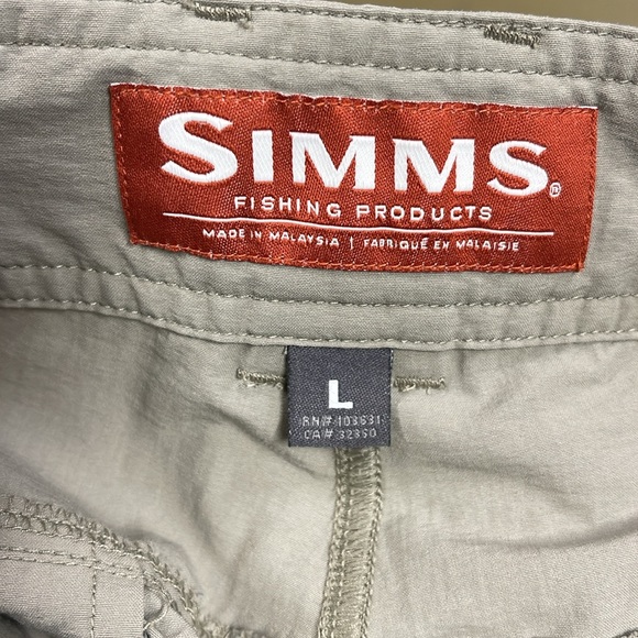 Simms Fishing Products Nylon Lightweight Men’s Shorts Large - Picture 11 of 13